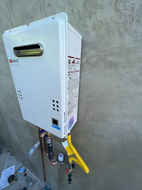 Tankless water heater installation for Sally Marshall Crossing homes