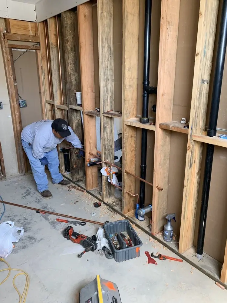Commercial rough-in plumbing for Water Heater Replacement in Sally Marshall Crossing